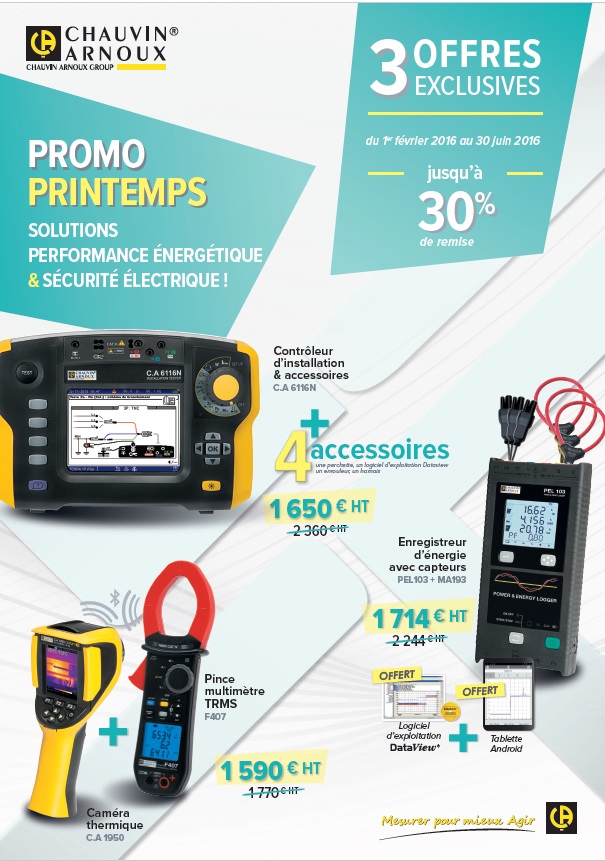 Promotion Chauvin Arnoux 2016