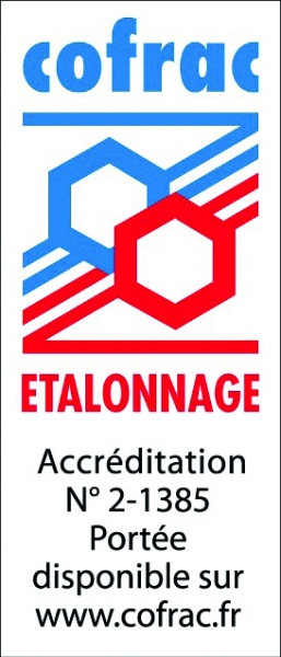 COFRAC CA PYROCONTROLE ETALONNAGE ACCREDITATION